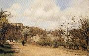 Camille Pissarro Spring in Louveciennes oil painting